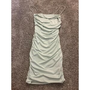 Womens XS Light Green Bodycon Dress